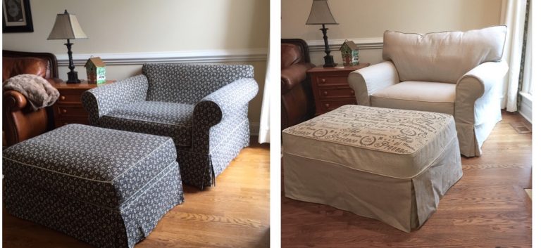 Oversized Chair and Ottoman